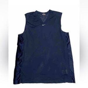 Nike Center Mini Swoosh Y2K Sleeveless Activewear Gym Mesh Jersey Shirt Men XL